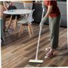Hemobllo Long Handle Kitchen Broom with Stiff Bristles and Scraper Floor Cleaning Brush for Indoor Use in Bathroom Toilet and Kitchen for Hard to Clean Areas Gray Design view 4
