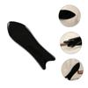 Holibanna Thick Buffalo Horn Facial Gua Sha Scraping Board Black Smooth Texture Safe Massage Tool for Face Neck Back Shoulders and Feet for Professional and Home Use view 3