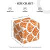 Orange Glitter Mermaid Scales Leather Tissue Box Cover Square Tissue Holder Decorative Paper Case for Home Office Bathroom Vanity Countertop Car view 2