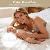 12 Pcs Cotton Nursing Pads Set, Reusable Bra Liners for Sweating Absorption Protection, Soft & Breathable Breast Pads, 18.1 Inch Comfortable Length, White Color view 3