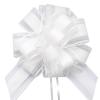 10 PCS Satin White Bow 6 Inch Large Pull Bows for Gift Wrapping, Weddings, Birthdays, Christmas, Valentines Day, Party Decorations and Special Occasions view 1