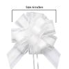 10 PCS Satin White Bow 6 Inch Large Pull Bows for Gift Wrapping, Weddings, Birthdays, Christmas, Valentines Day, Party Decorations and Special Occasions view 3