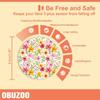 10 Pack Libre 3 Plus Sensor Covers Waterproof & Sweatproof Patches for Libre 3 Sensor & Plus,Hypoallergenic & Latex Free,Breathable & Flexible Diverse Floral Stickers for Long Stay Protection view 4