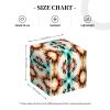 Aztec Ethnic Pattern Leather Tissue Box Cover Square Tissue Holder Decorative Paper Case for Home Office Bathroom Vanity Countertop Car view 2
