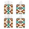 Aztec Ethnic Pattern Leather Tissue Box Cover Square Tissue Holder Decorative Paper Case for Home Office Bathroom Vanity Countertop Car view 4