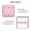 Breast Cancer Awareness Month Pink Ribbon Leather Tissue Box Cover Square Tissue Holder Decorative Paper Case for Home Office Bathroom Vanity Countertop Car view 3