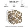 Gold Glitter Mermaid Scales Leather Tissue Box Cover Square Tissue Holder Decorative Paper Case for Home Office Bathroom Vanity Countertop Car view 2