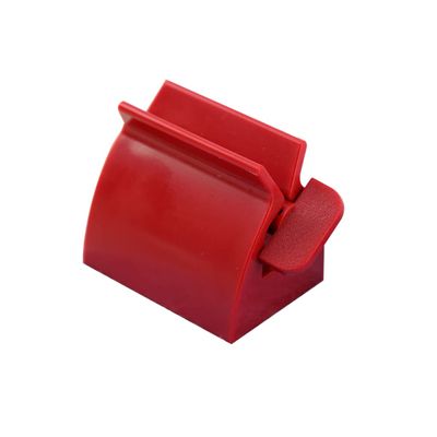 Mobestech Rolling Toothpaste Tube Squeezer Dispenser Stand for Bathroom Use Red Plastic Holder with Even Dispensing Saves Up to Toothpaste Waste and Easy to Use for Adults