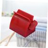 Mobestech Rolling Toothpaste Tube Squeezer Dispenser Stand for Bathroom Use Red Plastic Holder with Even Dispensing Saves Up to Toothpaste Waste and Easy to Use for Adults view 2