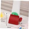 Mobestech Rolling Toothpaste Tube Squeezer Dispenser Stand for Bathroom Use Red Plastic Holder with Even Dispensing Saves Up to Toothpaste Waste and Easy to Use for Adults view 3