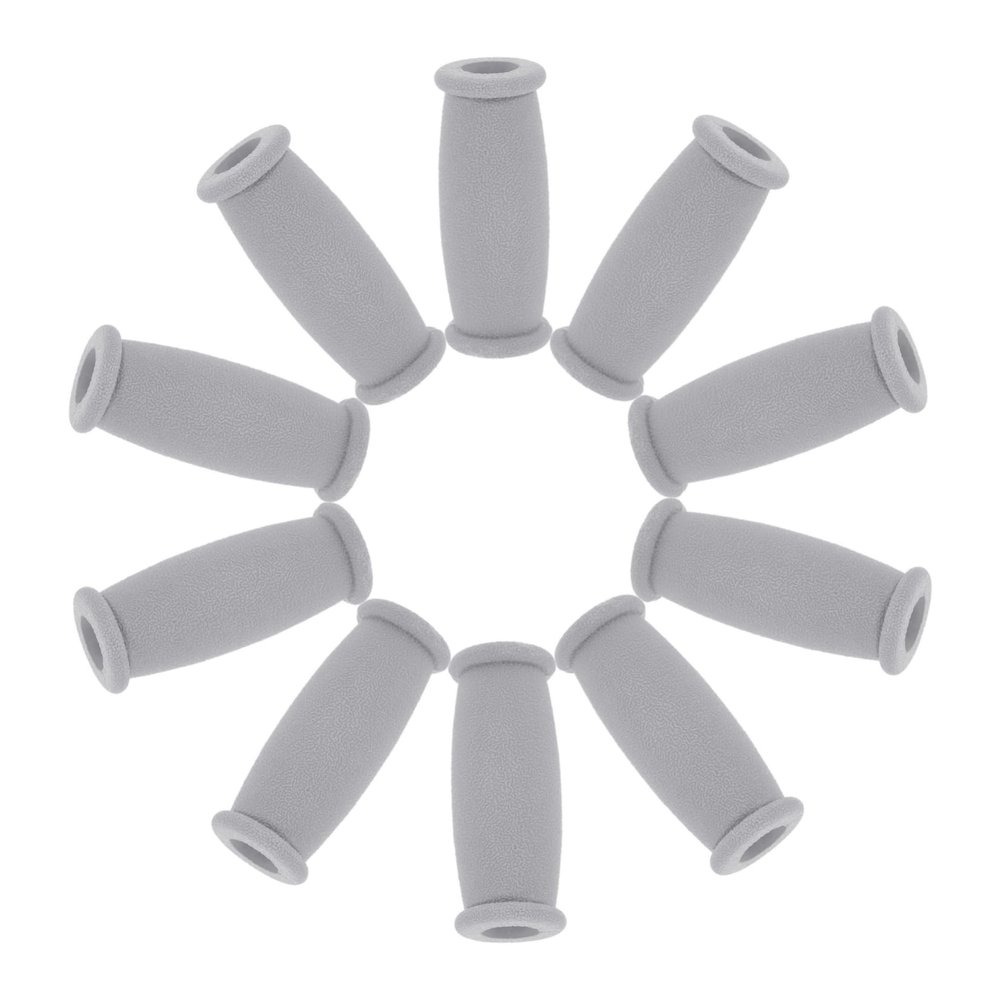 10pcs TPR Replacement Crutch Grips Soft Hand Cushions for Aluminum Crutches Lightweight Comfortable Latex Pads Easy to Install