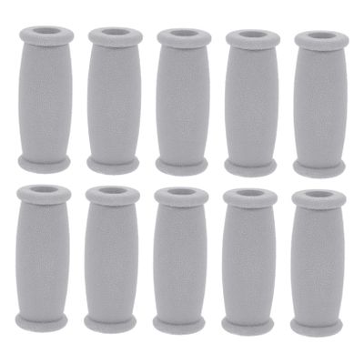 COOLHIYA 10pcs Non Slip Crutch Grips Replacement Hand Pads Soft TPR Rubber Handle Cushions for Underarm Crutches Easy to Install Comfortable Grip for Elderly and Daily Use