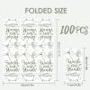100 Pcs Disposable Hand Towels for Bathroom Funny Paper Guest Towels Decorative Dinner Napkins for Room Wedding Birthday Holiday Anniversary Baby Shower Party (White-Sage Green) view 3