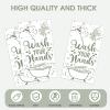 100 Pcs Disposable Hand Towels for Bathroom Funny Paper Guest Towels Decorative Dinner Napkins for Room Wedding Birthday Holiday Anniversary Baby Shower Party (White-Sage Green) view 4