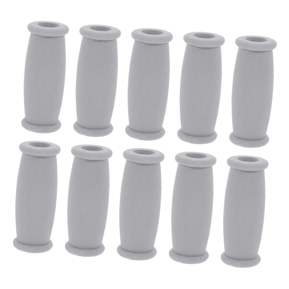 10pcs Non Slip TPR Replacement Crutch Handle Grips with Cushioned Hand Pads for Aluminum Crutches Underarm Hand Grips for Injury Support and Safe Walking