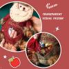 Christmas Gift Bags Zipper Design, 2025 New Flax Fabric Christmas Apple Bags, Reusable Multifunctional Candy Bags, Santa Snowman Style for Chritmas Party and Festival Decor (Elk*2) view 4
