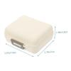 WRITWAA Portable Compartment Leakproof Plastic Medicine Organizer Box Compact Holder Buckle for Daily Vitamins and Travel Storage view 2