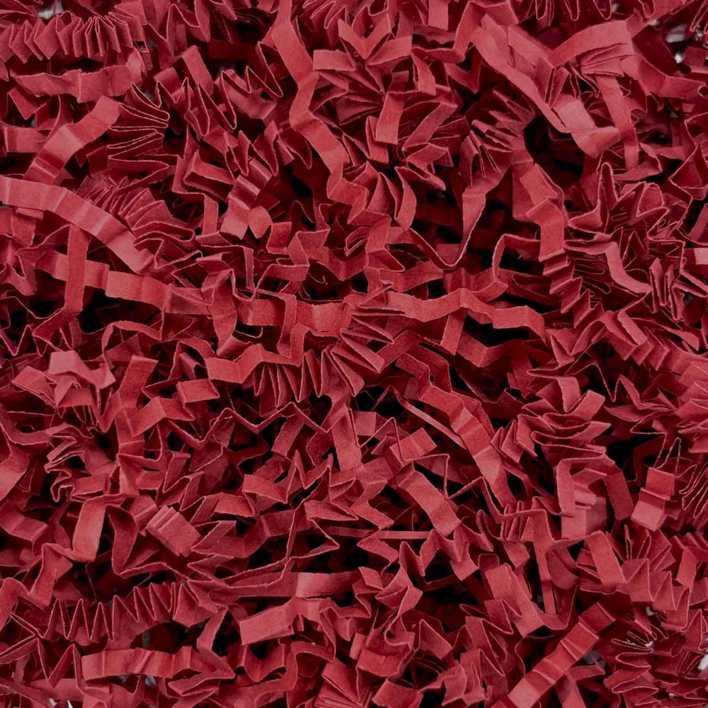 3LB Red Crinkle Cut Paper Shred Filler, Paper Shreds for Basket Fillers, Birthday, Gift Wrapping, Anniversary, Wedding, Halloween, Valentine's Day, Christmas Gift Decor Party Filler