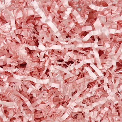 3LB Light Pink Crinkle Cut Paper Shred Filler, Paper Shreds for Basket Fillers, Birthday, Gift Wrapping, Anniversary, Bridesmaid Engagement, Halloween, Thanksgiving, Christmas Craft Decor Party Filler