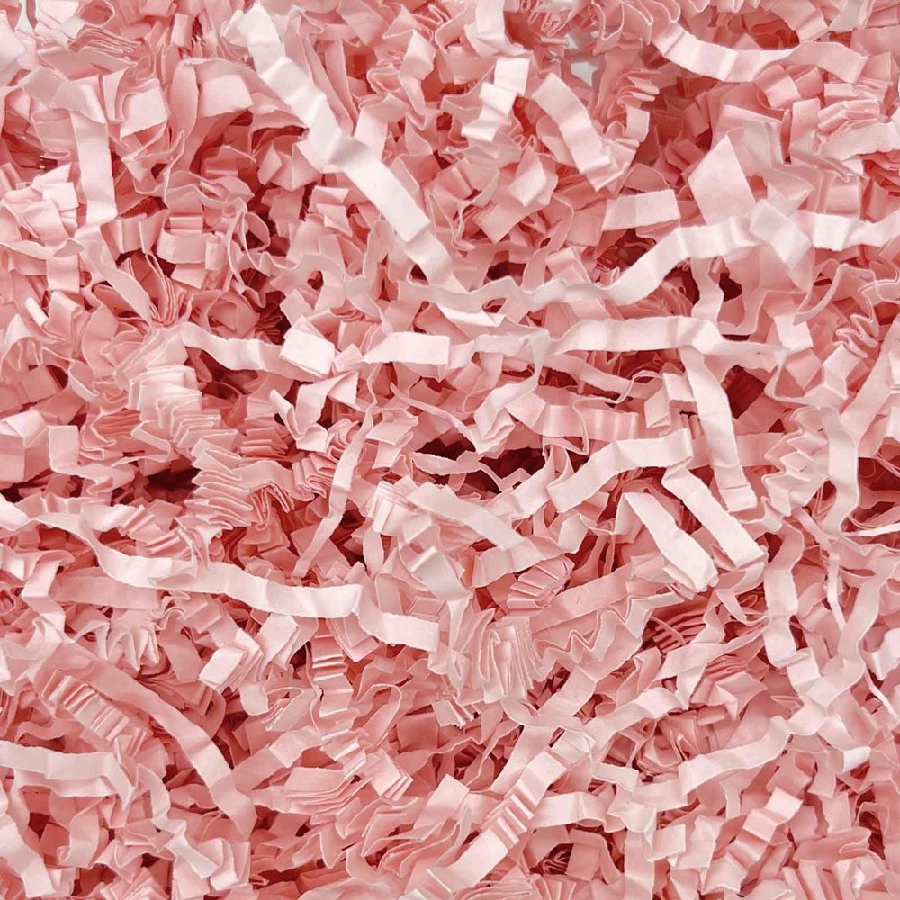 3LB Light Pink Crinkle Cut Paper Shred Filler, Paper Shreds for Basket Fillers, Birthday, Gift Wrapping, Anniversary, Bridesmaid Engagement, Halloween, Thanksgiving, Christmas Craft Decor Party Filler