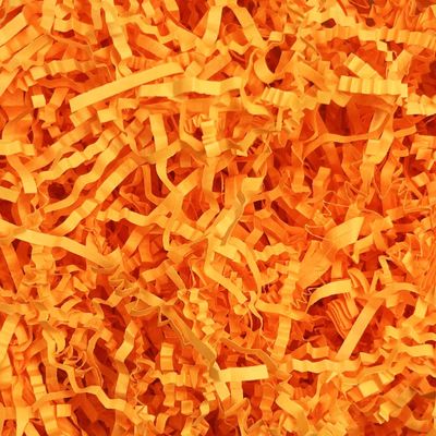 3LB Crinkle Cut Paper Shred Filler, Paper Shreds for Basket Fillers, Birthday, Gift Wrapping, Anniversary, Wedding, Halloween, Thanksgiving, Christmas Gift Decor Party Filler (Fluorescent Orange)