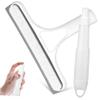 HEALLILY Window Cleaning Tool with Spray Mist Handle Dual Function Sponge Brush and Squeegee Wiper for Glass Mirrors Car Windows and Multi Surface Use at Home and Office view 1