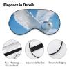 Flight of The Snowy Owl Sleep Mask Comfortable Eye Shade Travel Eye Mask with Adjustable Strap for Sleeping Nap view 3