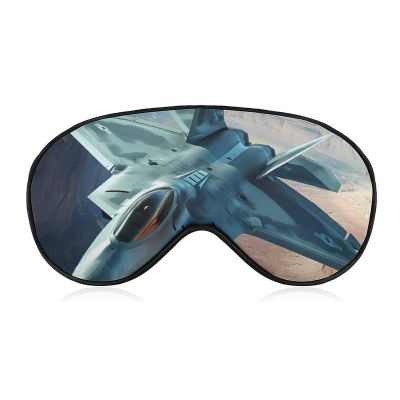 Air Force Jet Aircraft Sky Sleep Mask Comfortable Eye Shade Travel Eye Mask with Adjustable Strap for Sleeping Nap