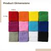 12 Pairs Neon Wristbands, Athletic Wrist Sweatbands For Football Tennis, Elastic Design, Nylon Sweat Absorbing Sports Wrist Bands view 3