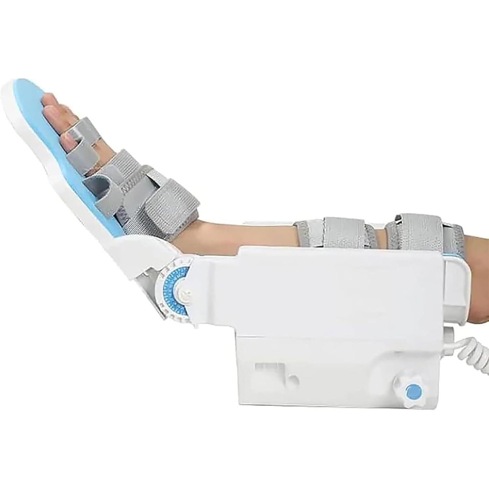 Elbow joint rehabilitation device, electric wrist joint rehabilitation device, 2 modes, with remote control, 3 adjustable speeds, palmar flexion, dorsiflexion 90 exercise, suitable for family clinics
