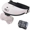 Headband Magnifier, Handheld Digital Magnifier, Head-Mounted Magnifying Glass, Headband 5Lens Binoculars Third Hand Magnifier Light Jewelry Repair Reading Magnifying Glass Dental view 1