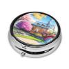 Unicorn Fairy Tale Round Pill Box Portable Medicine Box That can be stored in a Pocket or Handbag view 2