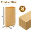 ZOOFOX 300 Pieces Waxed Kraft Sanitary Napkin Disposal Bag, Leak Proof 5.5" x 10" Waste Receptacle Paper Liner, Commercial Business Restroom Bathroom Janitorial Personal Dispenser for Tampon and Pad view 2