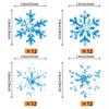 Rsstarxi 60 Pack Edible Snowflakes Cupcake Toppers Winter Frozen Theme Snowflakes Decorations for Baby Shower Birthday Christmas Winter Party Cake Decorations Supplies Blue view 2