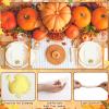 Janlaugh 100 Pcs Thanksgiving Linen Napkins Turkey Pattern Disposable Paper Hand Towels Foil Stamped Golden Napkins for Party Lunch Dinner Kitchen Bathroom(Classic) view 3