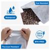 100 Pcs 12x8 Inch Silver Mylar Bags 2 Quart Food Storage Bags, 5 Mil Thick Heat Sealable Mylar Pouches for Coffee, Beans, Grains, Long-Term Storage view 3