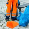Didiseaon 2pcs Trash Bag Pickup Sticks Handle Dustpan Dustpan Type Leaf Bag Trash Cleaning Shovels Picker Upper Grabber for Restaurants Garages Orange view 4