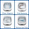 45kHz Ultrasonic Retainer Cleaner Machine, 250ML Denture Cleaner, Mouth Guard Cleaner for Aligner, Night guard, Braces, Toothbrush, Jewelry, Rings, Necklaces (white) view 4