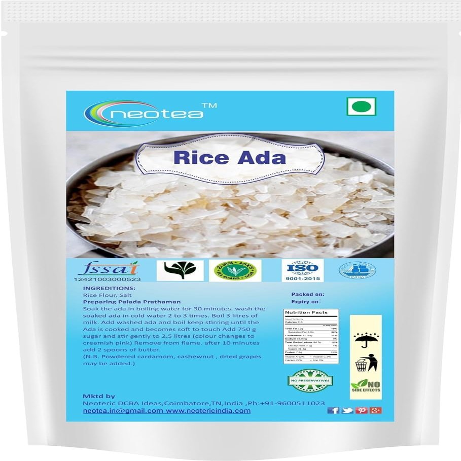 Neotea Kerala Instant Palada Rice Payasam | Traditional Rice Ada Kheer | Easy to Cook, Rich & Tasty | Ready in 25 Minutes | No Preservatives | Chemical-Free (10.58 OZ)