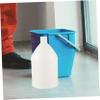 VICASKY White Plastic Bucket with Lid Hdpe Jug Large Capacity Kettle Portable Recyclable Container for Water Storage and Liquid Handling view 3
