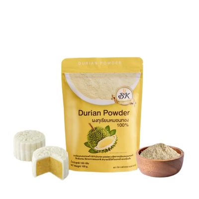 (Pack of 2) 100% Pure Durian Powder - All-Natural, Freeze-Dried Fruit Powder for Smoothies, Baking & Desserts - Pouches 2 x 100g