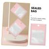 VICASKY 100pcs Sealed Jewelry Storage Bags Small Self Sealing Pouches for Earrings Necklace Packing Reusable Transparent Bags for Dirt Protection and Daily Use Pink view 2
