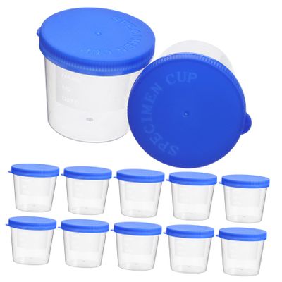 30pcs Disposable Sputum Cups with Capacity Spiral Caps Random Colors Sample Containers for Safe Collection and Storage Random Color
