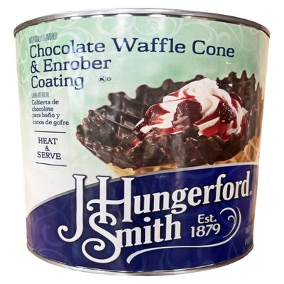 J. Hungerford Smith Chocolate Waffle Cone & Enrober Coating | Kosher | 7.68 lb