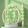 15 Wheels Massage Roller, Cellulite Appearance Circular Leg Clamp Massage Relax Roller, Muscle Relaxer for Legs, Thighs, Arm, Indoor Sports Yoga Bodybuilding Equipment (Light Green) view 1