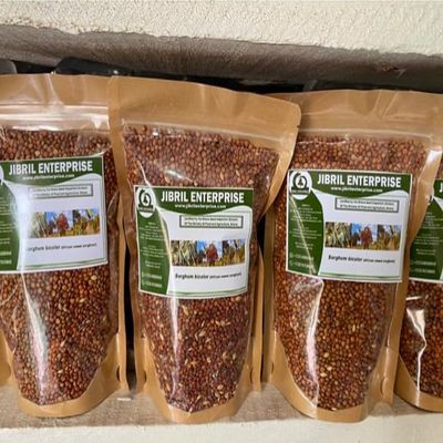 African Sweet sorghum (Sorghum bicolor), 100% natural and organic, no additives, including phyto sanitary certificate. (500g)