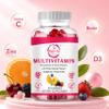 Yogivita Multivitamin Gummies for Adults Daily Supplement for Energy, Immunity & Wellness with Vitamins A, B-Complex, C, D & E Vegetarian, Gluten-Free Mixed Berry & Cherry 60 Gummies view 3