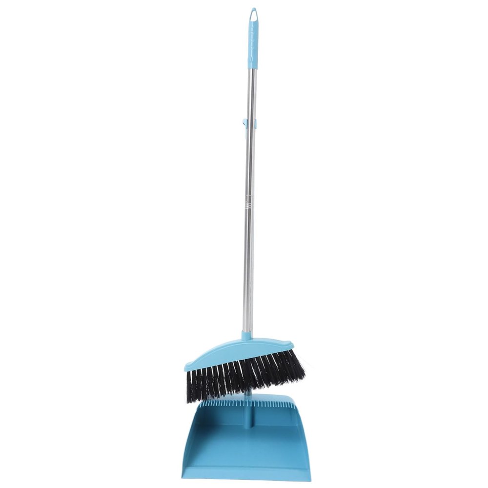 MAGICLULU Heavy Duty Broom and Dustpan Set with Long Handle Wear Resistant Cleaning Dustpan and Brush Combo for Home Office and Commercial Floor Sweeping and Garbage Collection