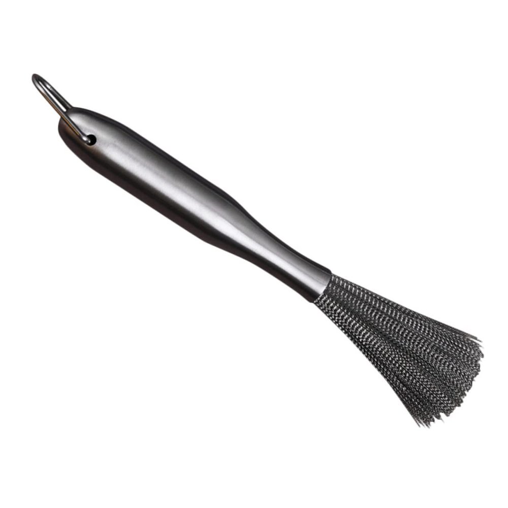 Zerodeko Stainless Steel Pot Cleaning Brush Heavy Duty Kitchen Scrub Brush for Dishes Wok and Cookware Scrubber for Efficient Dishwashing