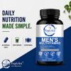 Yogivita Mens Multivitamin Capsules Daily Dietary Supplement for Energy, Immune Support & Stamina with Vitamins A, B-Complex, C, D3 & E, Zinc & Iron Vegan, Non-GMO 60 Capsules (30 Day Supply) view 3